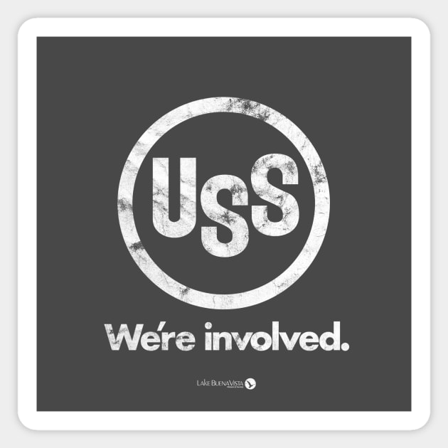 USS, we're involved Sticker by RetroWDW